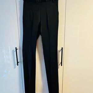Frame Black Satin Dress Pants Slim Fit